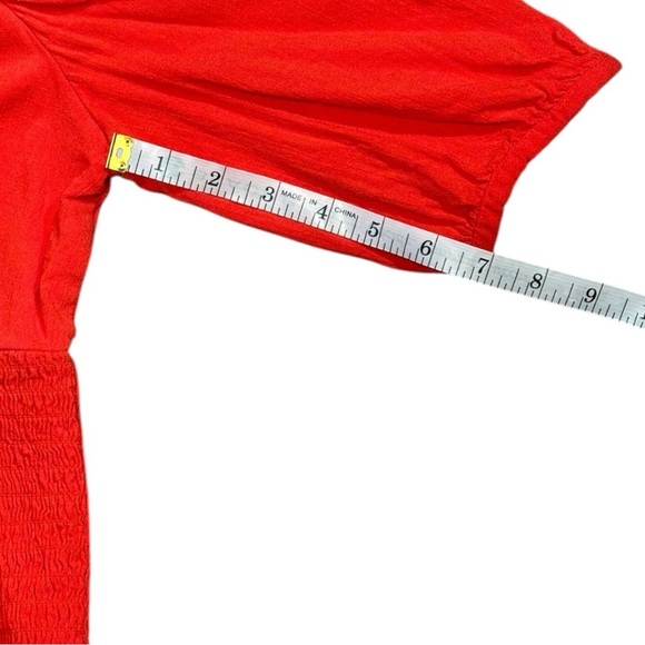 Free People Saturday Night Fever Crop Smocked Band Top Size Medium - Picture 9 of 10